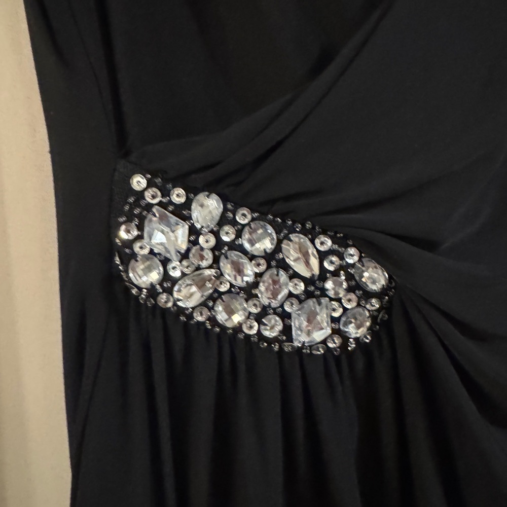 B. Darlin  Black Dress with Rhinestone Accents - Picture 3 of 8